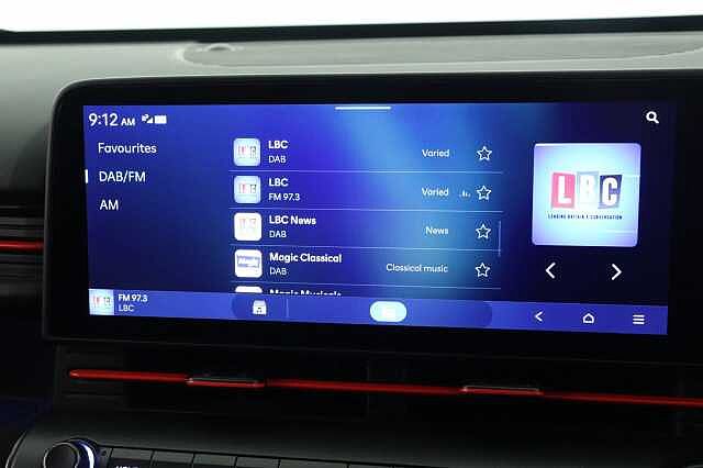 Hyundai KONA 1.6 GDi Hybrid N Line 5dr DCT Hatchback Black